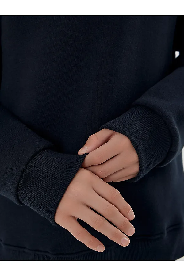 Комплект (Свитшот+Брюки) MARK FORMELLE, неви +зеленый +печать - фото 2