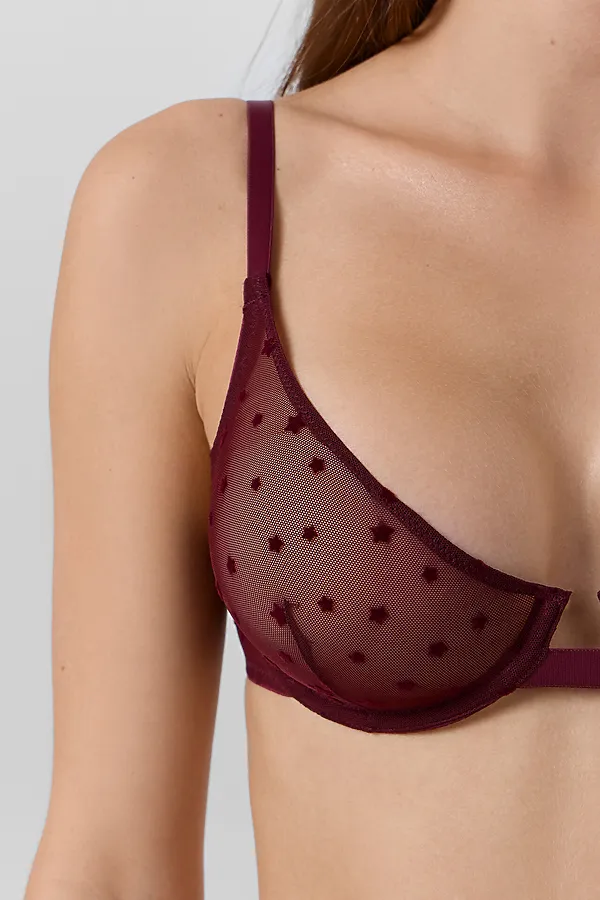 Бюстгальтер MARK FORMELLE, звезды на бордовом - фото 2