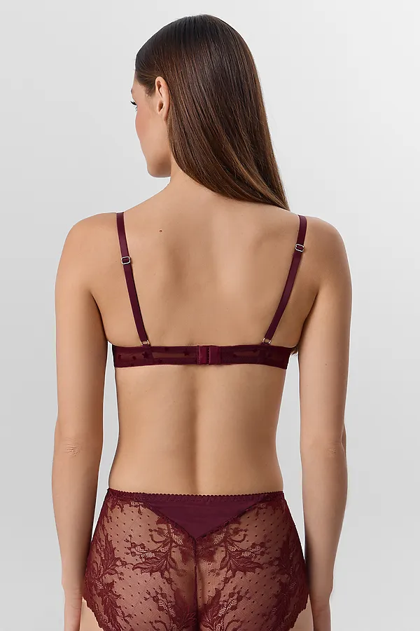 Бюстгальтер MARK FORMELLE, звезды на бордовом - фото 2