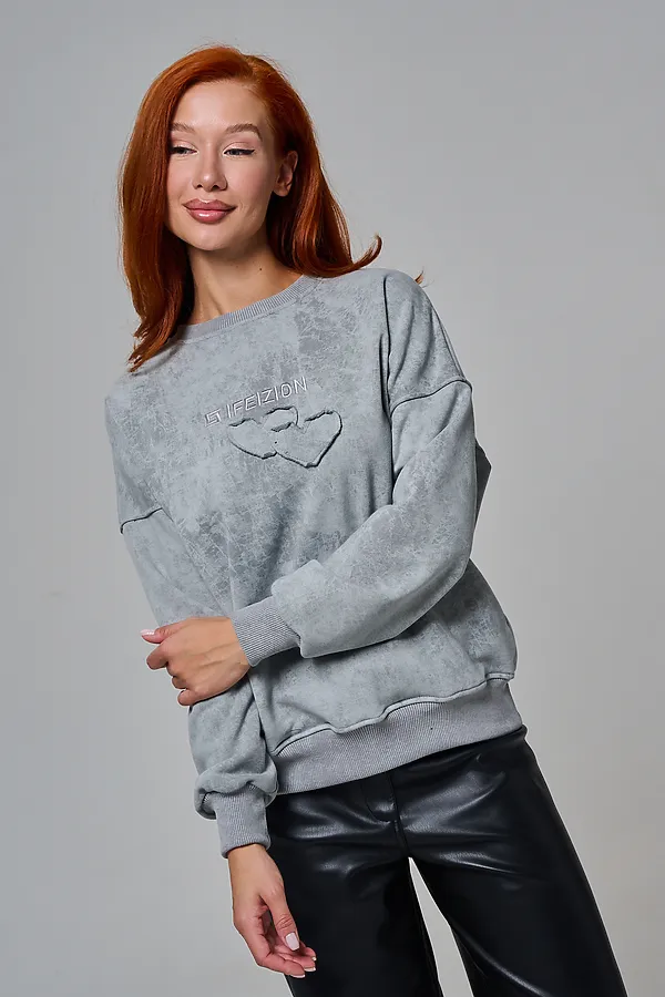 Толстовка 67189 НАТАЛИ, серый-винтаж - фото 2