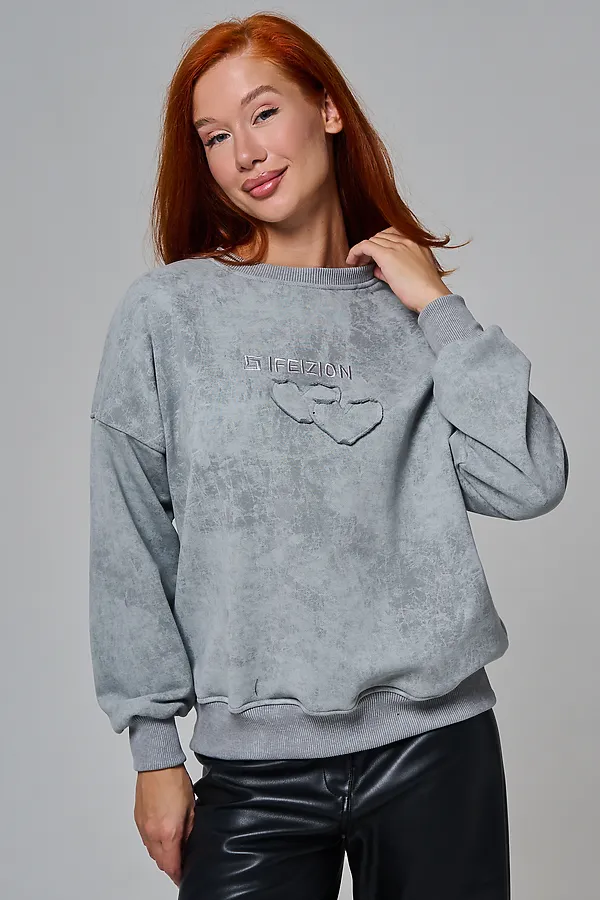 Толстовка 67189 НАТАЛИ, серый-винтаж - фото 2