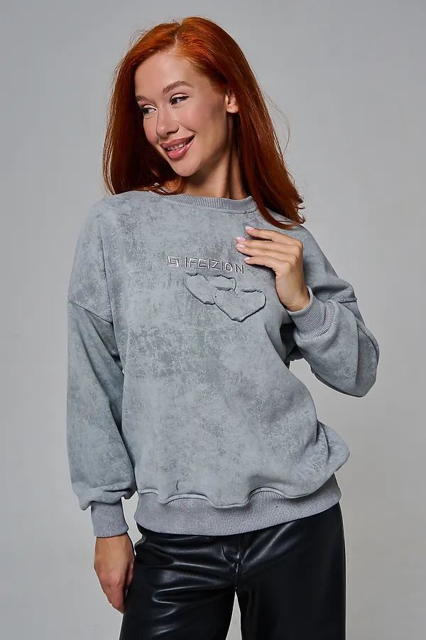 Толстовка 67189 НАТАЛИ, серый-винтаж - фото 2