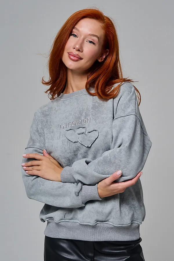 Толстовка 67189 НАТАЛИ, серый-винтаж - фото 2