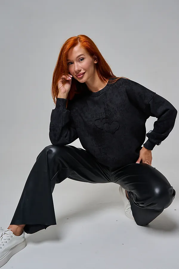 Толстовка 67189 НАТАЛИ, черный винтаж - фото 2