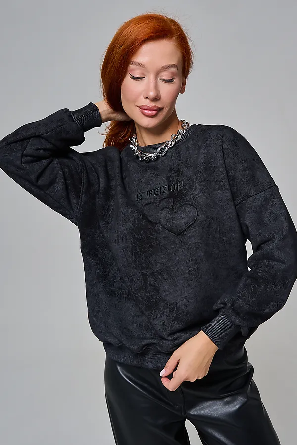 Толстовка 67189 НАТАЛИ, черный винтаж - фото 2