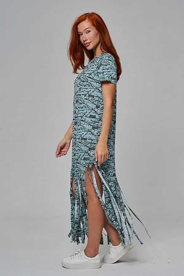 Платье 7480/1 НАТАЛИ, буквы на ментоле - фото 2