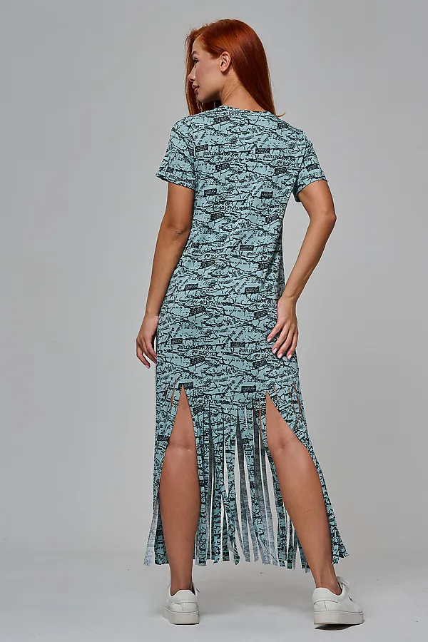 Платье 7480/1 НАТАЛИ, буквы на ментоле - фото 2