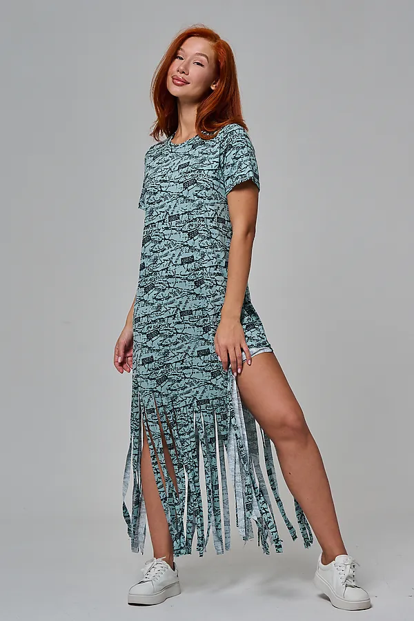 Платье 7480/1 НАТАЛИ, буквы на ментоле - фото 2