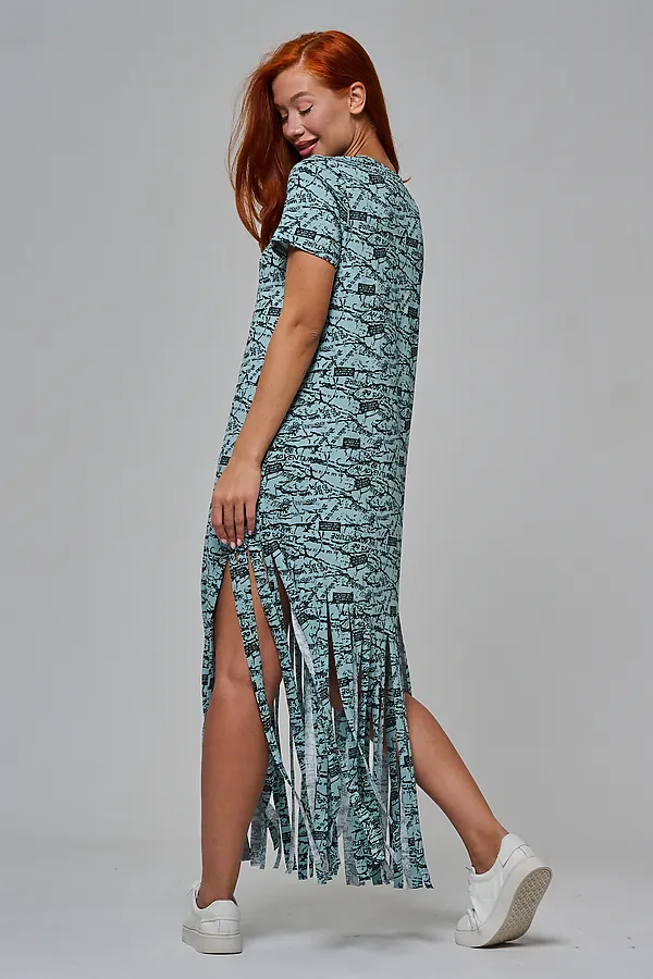 Платье 7480/1 НАТАЛИ, буквы на ментоле - фото 2