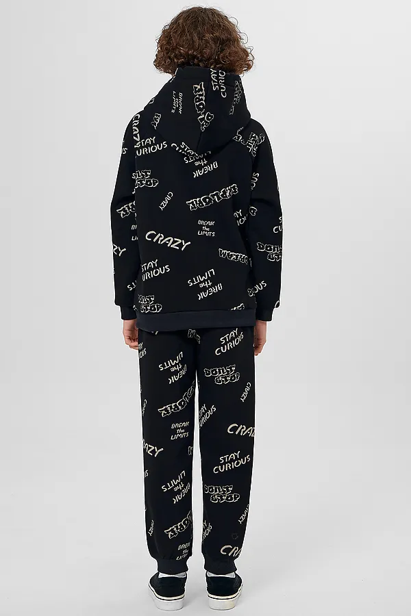 Комплект (Худи+Брюки) MARK FORMELLE, надписи на черном - фото 2