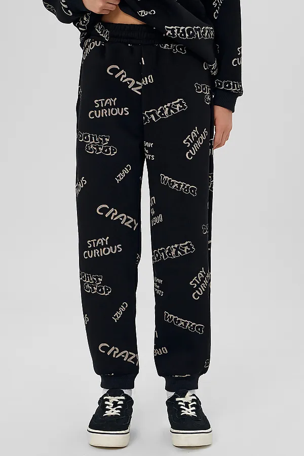 Комплект (Худи+Брюки) MARK FORMELLE, надписи на черном - фото 2