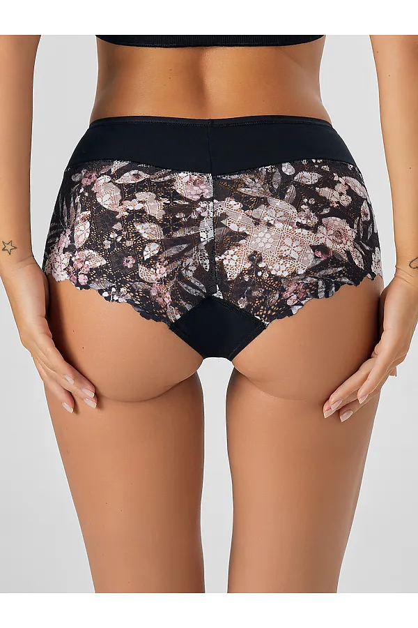 Трусы MARK FORMELLE, цветы на черном1 - фото 2