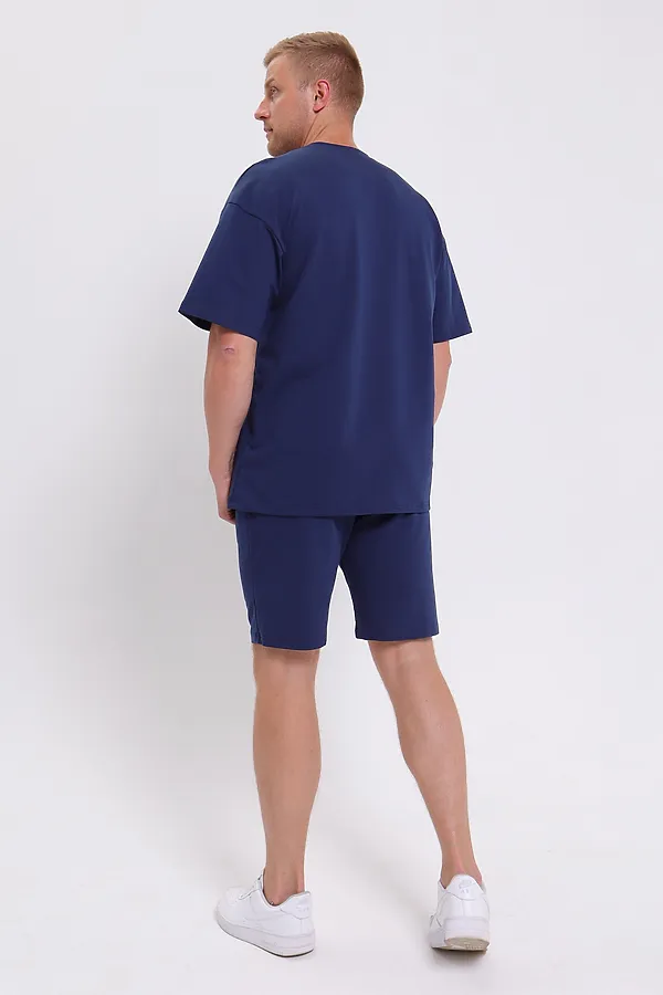 Костюм с шортами футболка+шорты НАТАЛИ, синий - фото 2