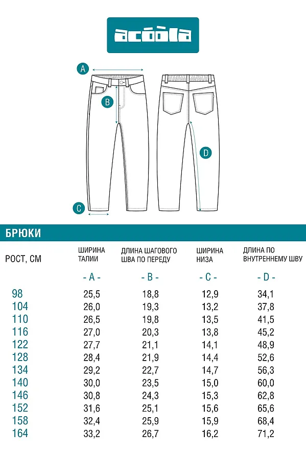 Джинсы ACOOLA, серый - фото 2