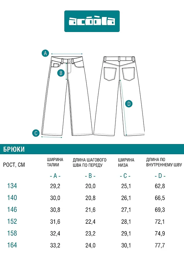 Джинсы ACOOLA, черный - фото 2