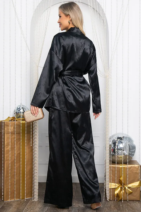 Костюм (Жакет+Брюки) LADY TAIGA, черный - фото 2