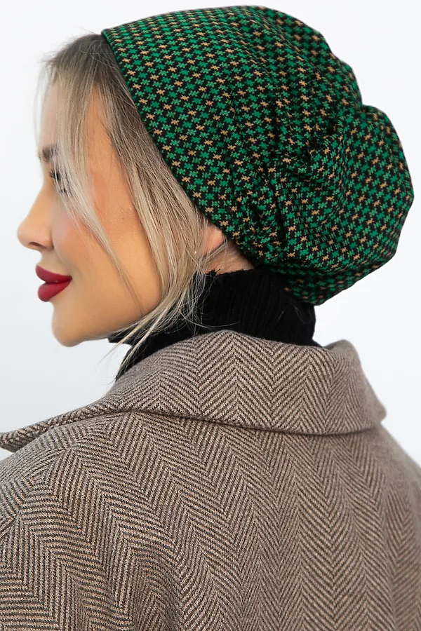 Чалма LADY TAIGA, зелено-бежевая - фото 2