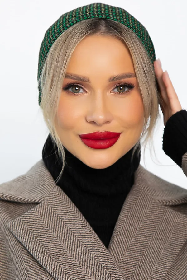 Чалма LADY TAIGA, зелено-бежевая - фото 2