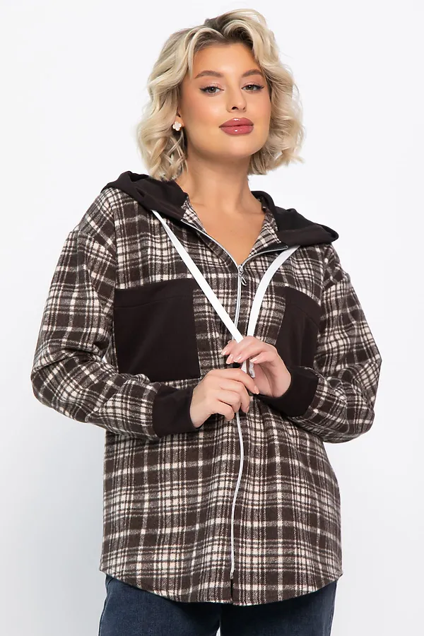 Рубашка LADY TAIGA, коричневая - фото 2