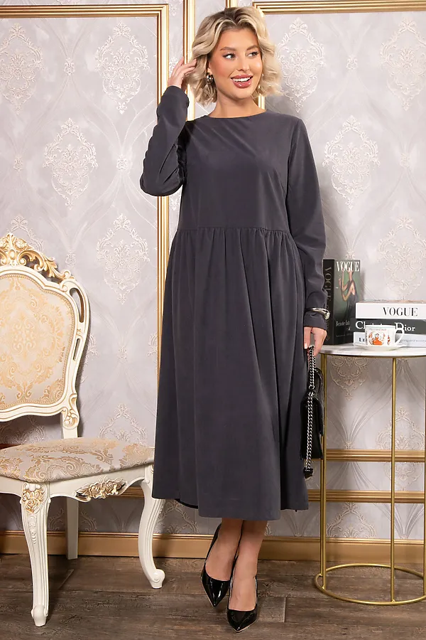 Платье LADY TAIGA, графит - фото 2