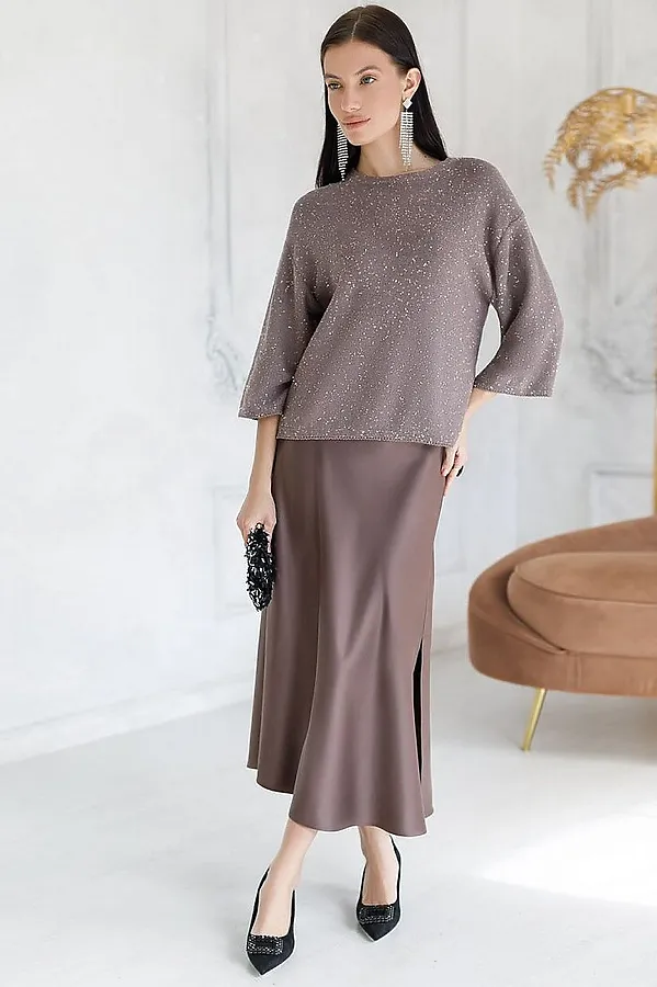 Джемпер VILATTE, кофейный - фото 2