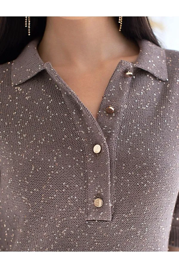 Джемпер VILATTE, кофейный - фото 2