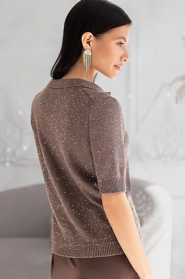 Джемпер VILATTE, кофейный - фото 2