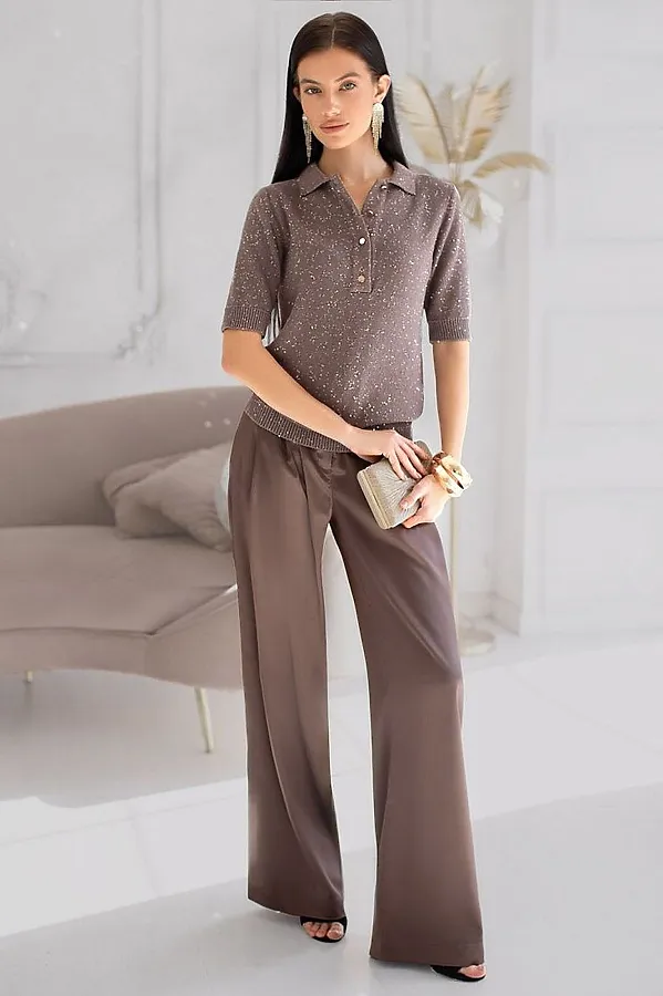 Джемпер VILATTE, кофейный - фото 2