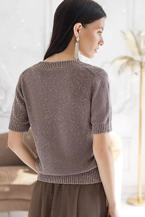 Джемпер VILATTE, кофейный - фото 2