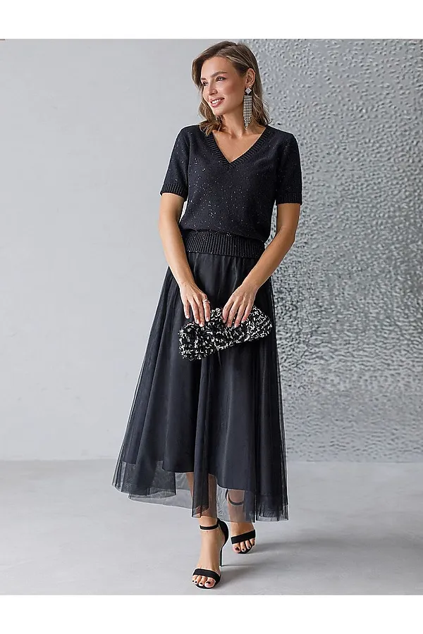 Джемпер VILATTE, черный - фото 2