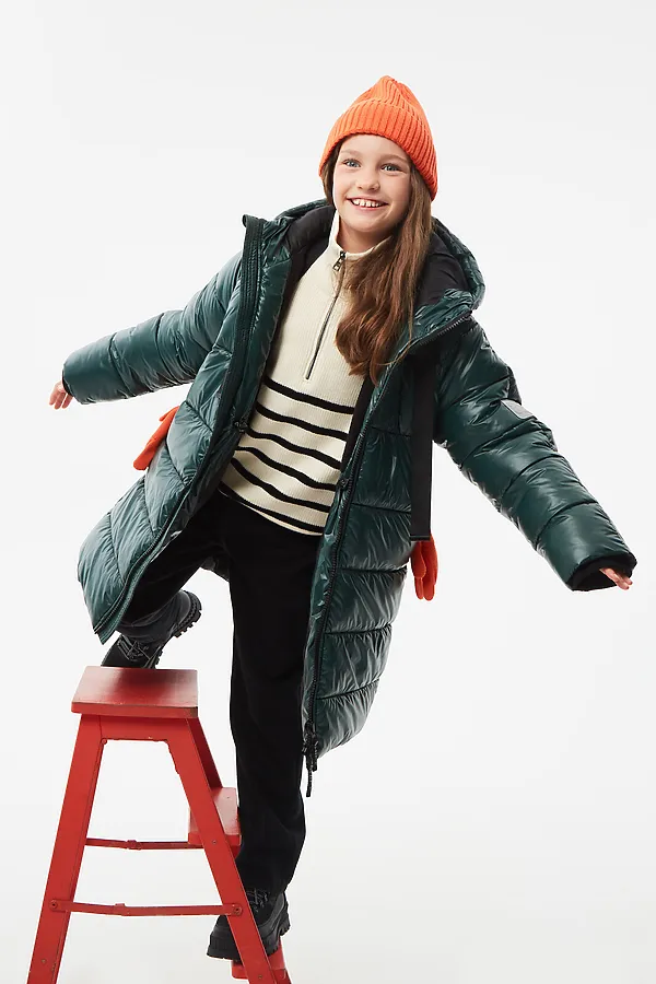 Пальто SMENA, темно-зеленый - фото 2