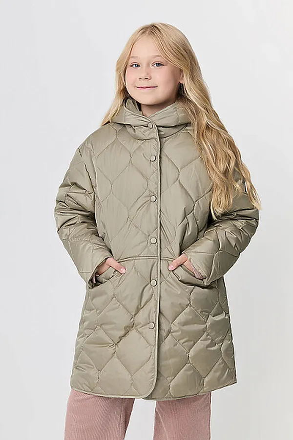 Пальто SMENA, хаки - фото 2