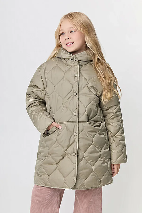 Пальто SMENA, хаки - фото 2