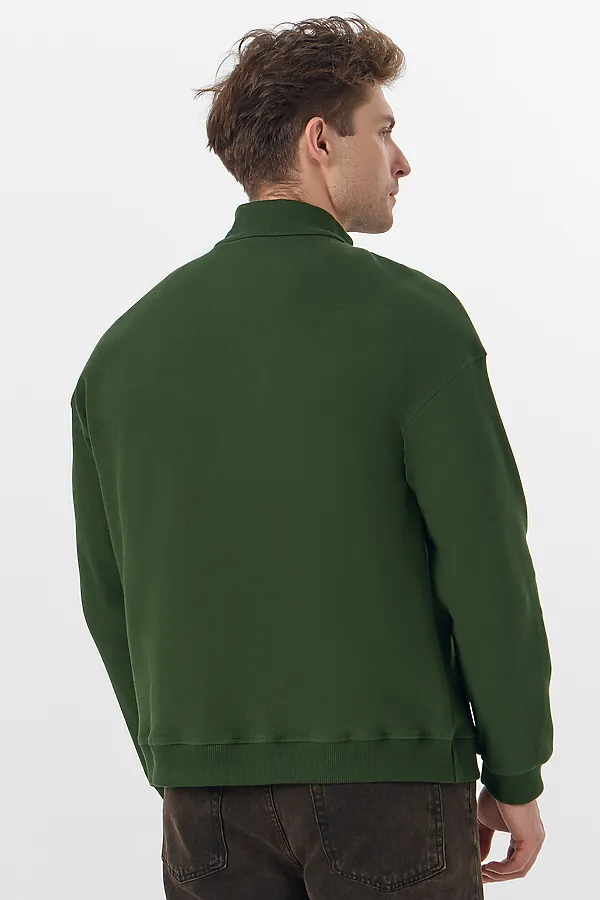 Толстовка MARK FORMELLE, т.зеленый +печать - фото 2