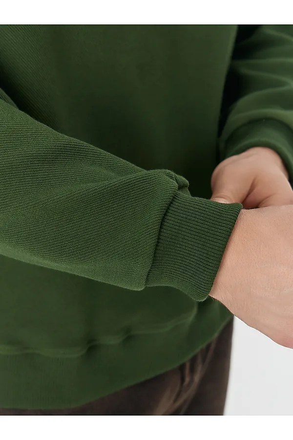 Толстовка MARK FORMELLE, т.зеленый +печать - фото 2