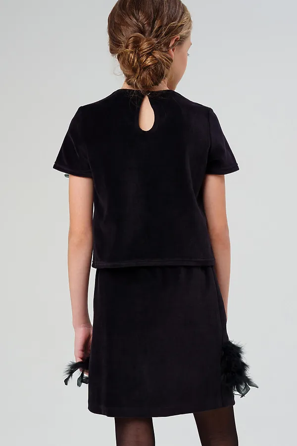 Комплект (Джемпер+Юбка) PLAYTODAY, черный - фото 2