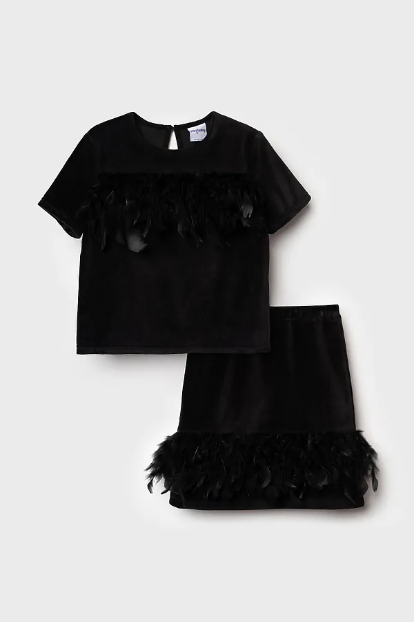 Комплект (Джемпер+Юбка) PLAYTODAY, черный - фото 2