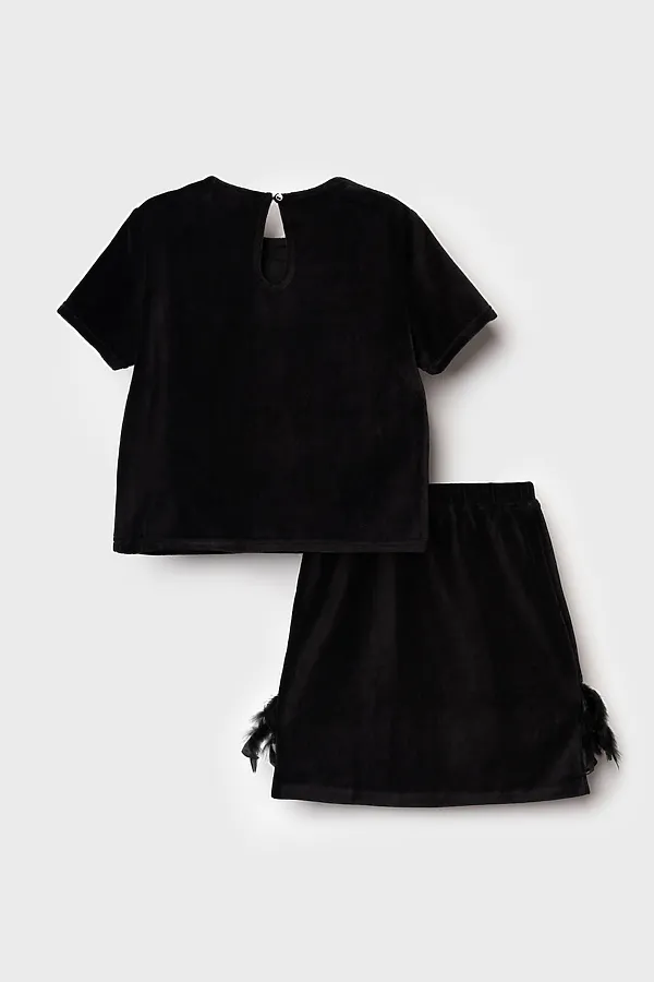 Комплект (Джемпер+Юбка) PLAYTODAY, черный - фото 2