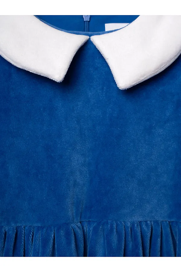 Платье PLAYTODAY, тёмно-синий,белый - фото 2