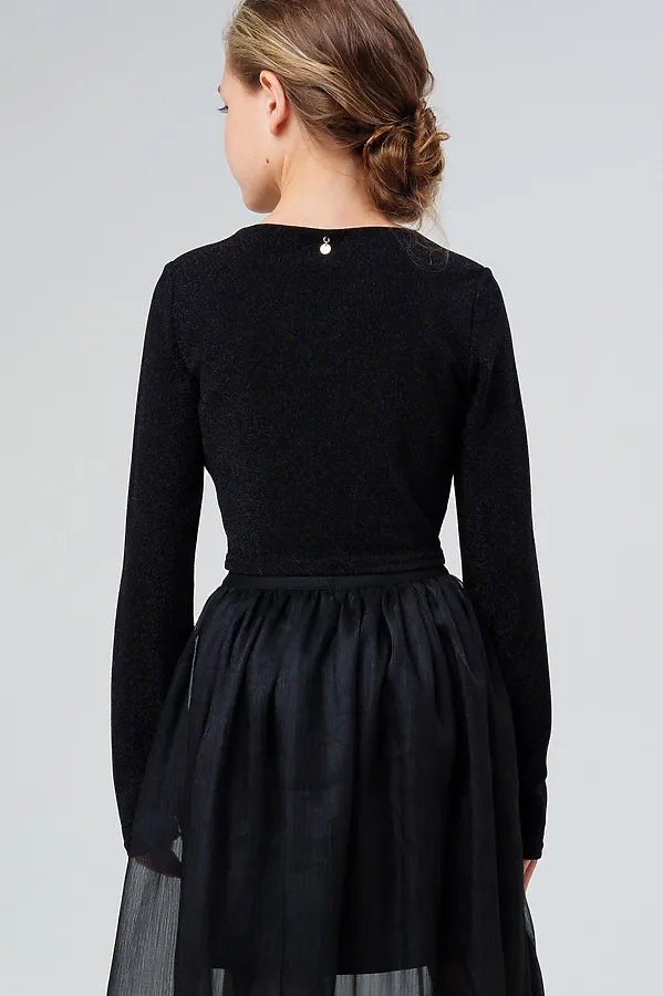 Джемпер PLAYTODAY, черный,серебряный - фото 2