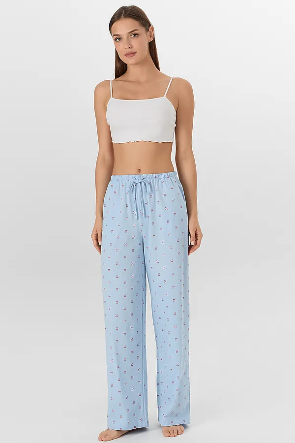 Брюки MARK FORMELLE, бантики на голубом - фото 2