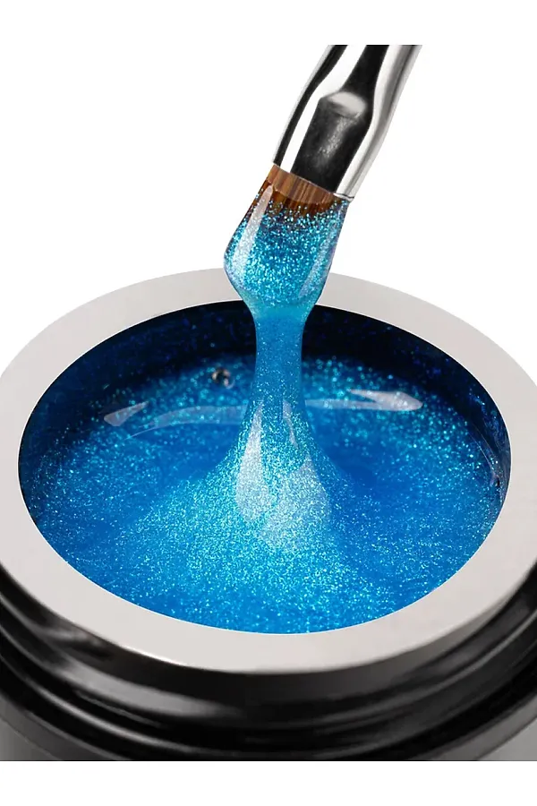 Manita Professional Гель моделирующий для ногтей с хлопьями юки / Builder Gel Euphoria №05, 15 мл KRISTALLER, euphoria №05 - фото 2