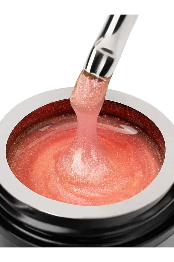 Manita Professional Гель моделирующий для ногтей с хлопьями юки / Builder Gel Euphoria №03, 15 мл KRISTALLER, euphoria №03 - фото 2