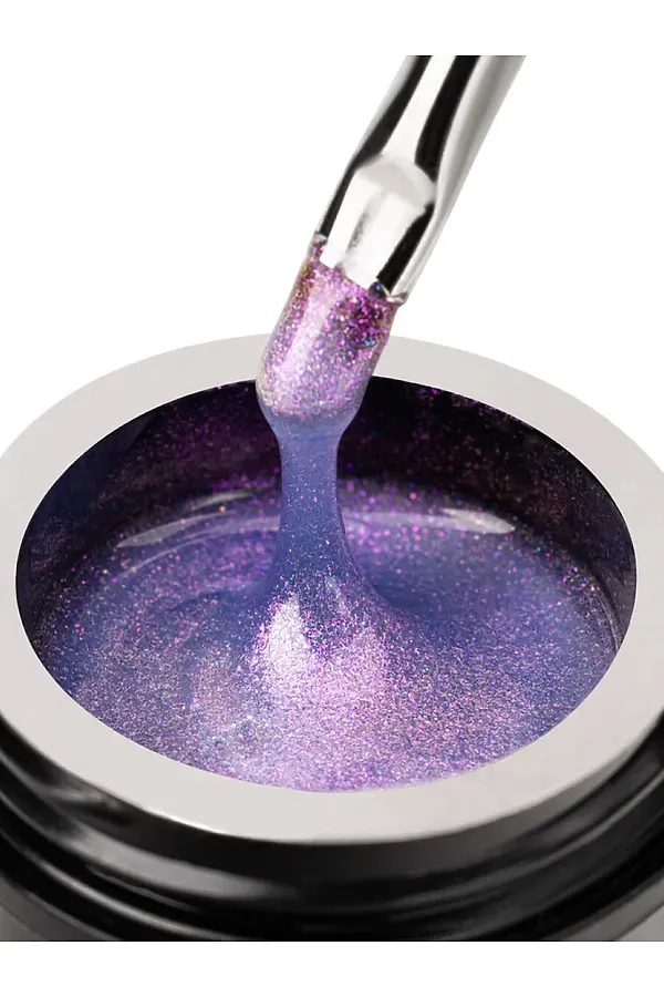 Manita Professional Гель моделирующий для ногтей с хлопьями юки / Builder Gel Euphoria №06, 15 мл KRISTALLER, euphoria №06 - фото 2