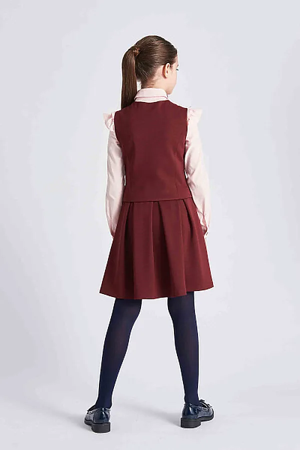 Комплект (Жилет+Юбка) SMENA, бордовый - фото 2