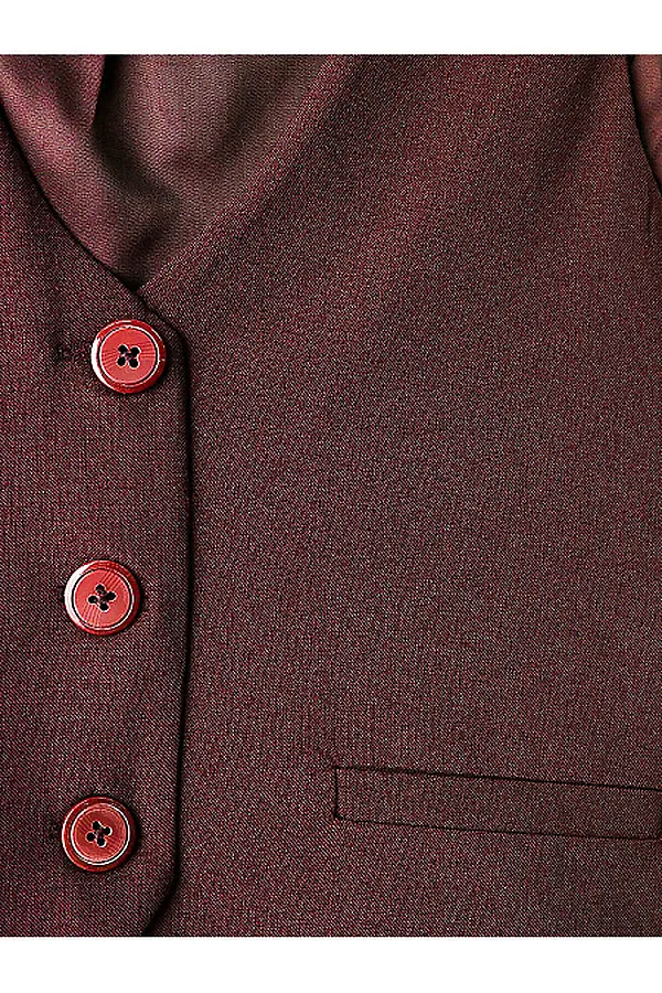 Комплект (Жилет+Юбка) SMENA, бордовый - фото 2