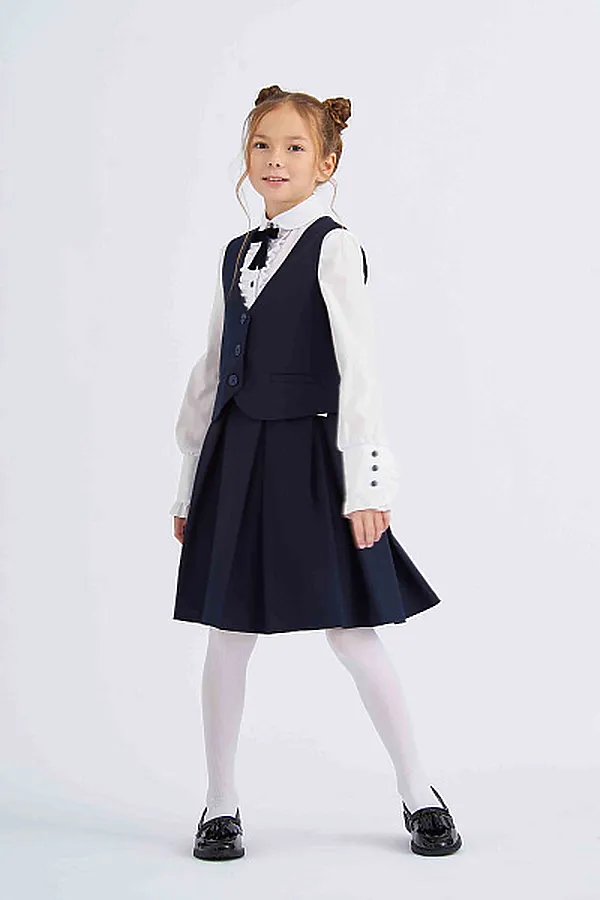 Комплект (Жилет+Юбка) SMENA, синий - фото 2