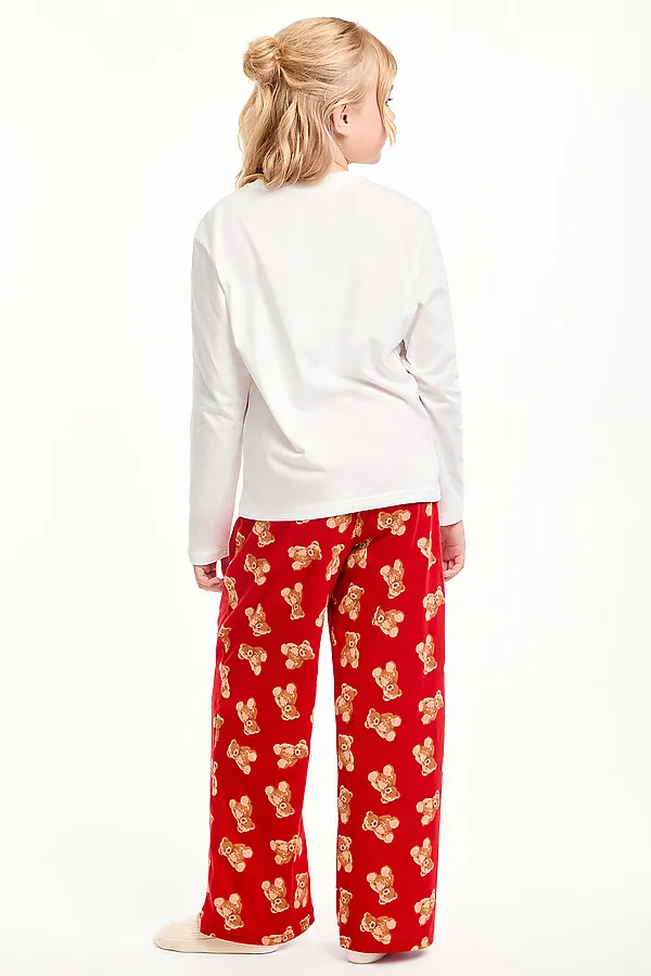 Пижама SMENA, молочный/красный - фото 2