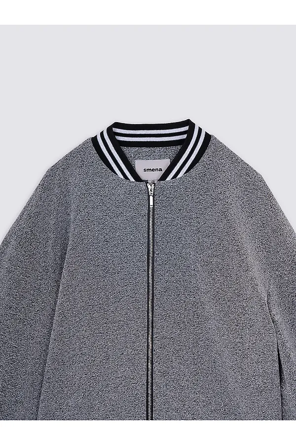 Бомбер SMENA, серебро - фото 2