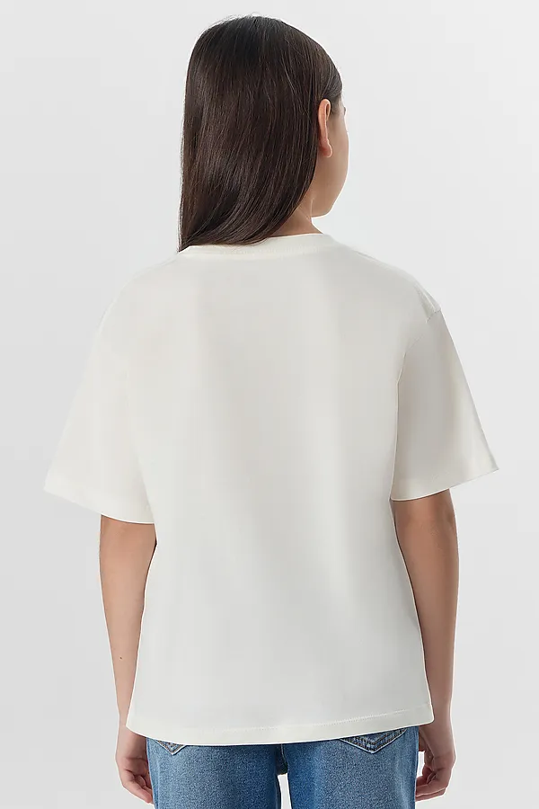 Футболка MARK FORMELLE, св.молочный +печать3 - фото 2